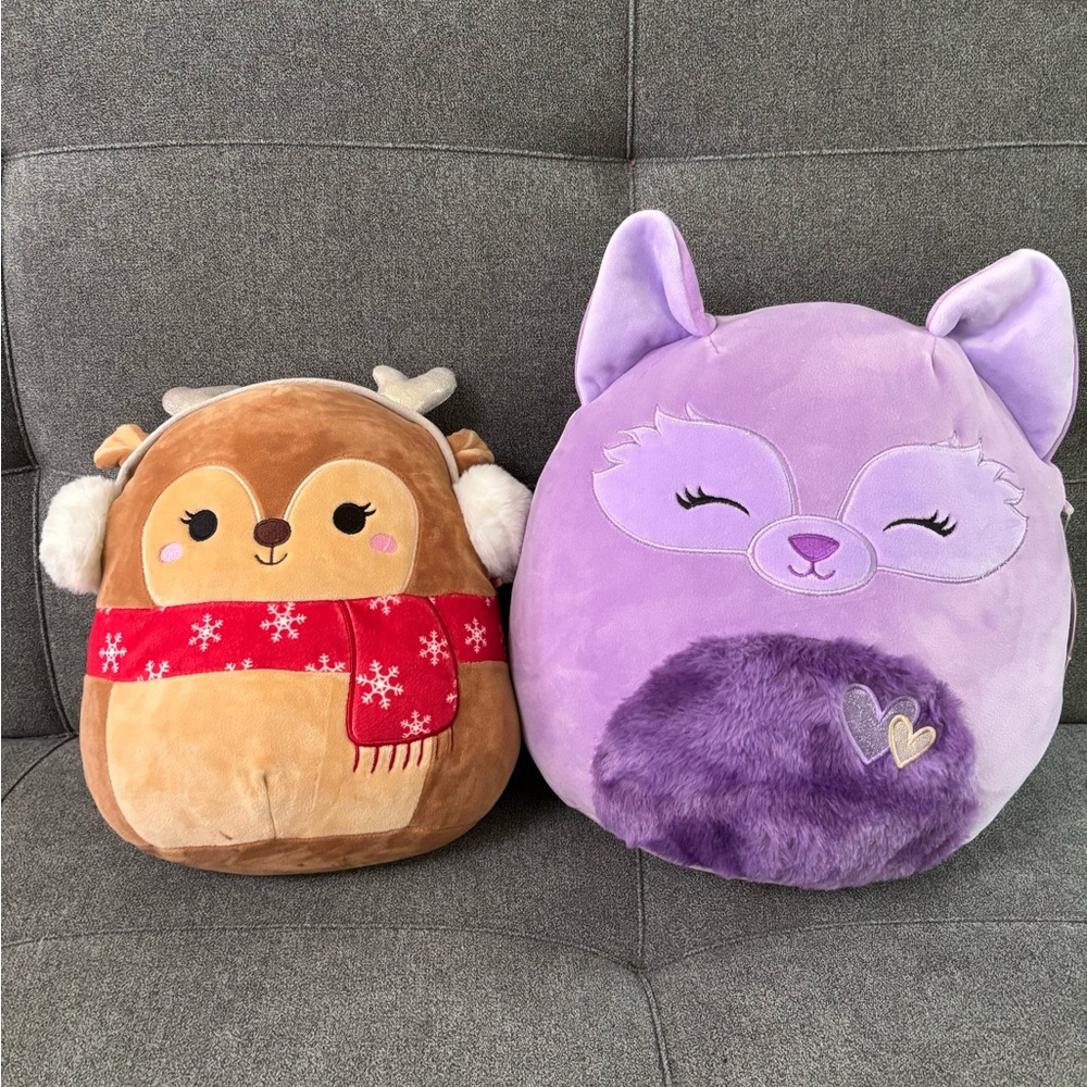Squishmallows Deer and Fox